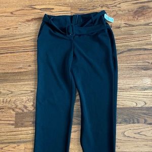 Michel Choe Design- Black Straight Formal Pants